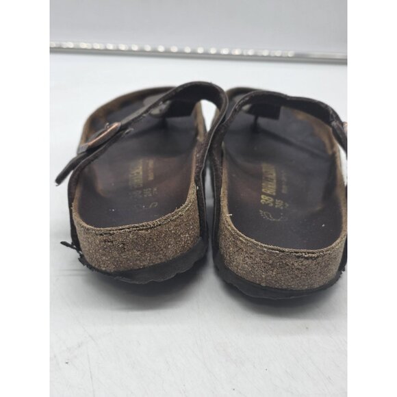 Birkenstock Gizeh Sandals Womens Size 7 EU 38 Brown Thong Cork Footbed Germany - Picture 11 of 16